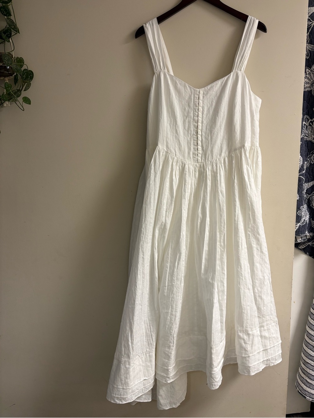NWT Cider White Sleeveless Cotton Sundress